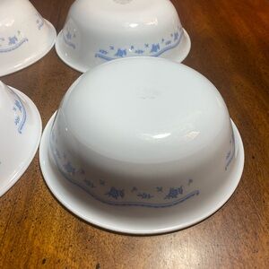 4 Corelle Morning Blue 18 oz Cereal Bowls